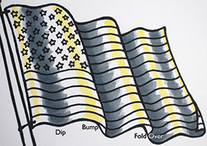 Copic Fabric Folds Photo 1