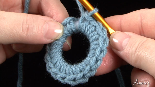 Single Crochet Around a Ring or 'sc around ring' - How to Crochet