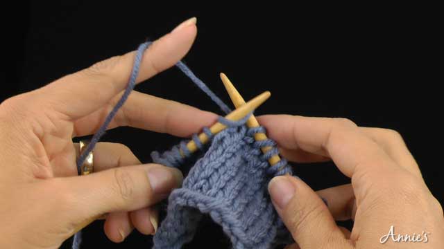 How to Knit - Knit Stitch or 'k